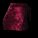 Sammetshorts med hög midja för kvinnor J3228 9
