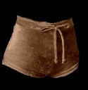 Sammetshorts med hög midja för kvinnor J3228 11