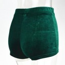 Sammetshorts med hög midja för kvinnor J3228 12