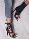 Damsandaler med klack J1147 3