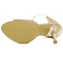 Damsandaler med klack A836 8