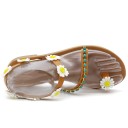 Damsandaler med blommor 7
