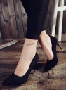 Pumps i mocka för kvinnor 5