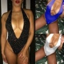 Bodys sexys de mujer con escote profundo 4