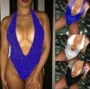 Bodys sexys de mujer con escote profundo 5