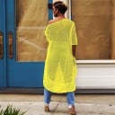 Vestido midi de malla para mujer 4