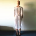 Vestido midi de malla para mujer 6