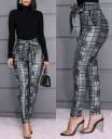 Pantalons skinny pour femmes avec nœud 2