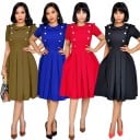Vestido plisado de mujer 5