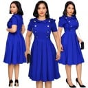 Vestido plisado de mujer 6