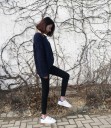 Snygga skinny jeans för kvinnor J1777 8