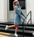 Rochie pulover de dama cu guler tip blana 5