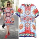 Rochie de damă cu model colorat 6