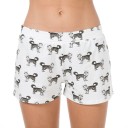 Damshorts med hundtryck 2