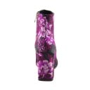Botas de tornozelo pontiagudas para senhora com flores 5