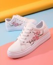 Damsneakers med blommor J1175 4