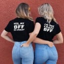 Dam T-shirt för bästa vänner 3