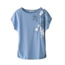 Dam T-shirt med blommor B258 5