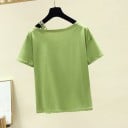 Dam T-shirt med rosett B396 5