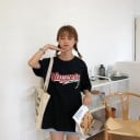 T-shirt med tryck för damer A816 8