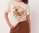 T-shirt dam med tryck B330 5