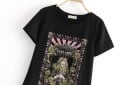 T-shirt dam med tryck B378 3