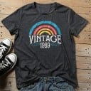 Dam T-shirt med vintagetryck 2