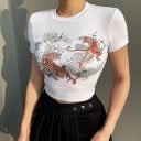 Dam T-shirt med tigrar 3