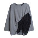 Dámske asymetrické tričko oversize 3