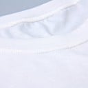 Vit T-shirt för kvinnor med roligt tryck B197 3
