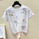 Dam T-shirt med broderi 4
