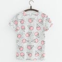 Dam T-shirt med glass J1799 4