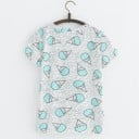 Dam T-shirt med glass J1799 5