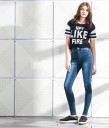Damernas smala jeans J832 8