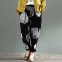Pantalons vintage pour femmes avec imprimé 3