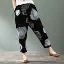 Pantalons vintage pour femmes avec imprimé 4