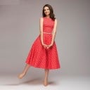 Vestido vintage de mujer con lunares 3