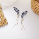 Boucles d'oreilles pendantes pour femmes en forme de papillons 8