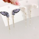 Boucles d'oreilles pendantes pour femmes en forme de papillons 10