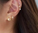 Boucles d'oreilles pendantes pour femmes avec pierres 8