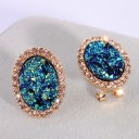 Pendientes colgantes de mujer con cristal G879 4