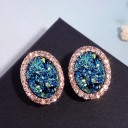 Pendientes colgantes de mujer con cristal G879 5