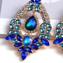 Pendientes colgantes de mujer con cristales G971 8