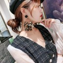Boucles d'oreilles pendantes pour femmes avec nœud G686 5
