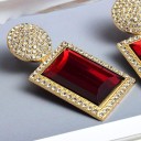 Boucles d'oreilles pendantes pour femmes avec zircon 15