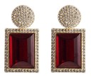 Boucles d'oreilles pendantes pour femmes avec zircon 17