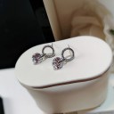 Boucles d'oreilles pendantes pour femmes avec zircon 6