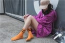 Höga strumpor för kvinnor med ränder 10