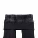 Elastiska vinterleggings för kvinnor - Svarta 5