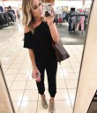 Asymmetrisk jumpsuit för kvinnor 10